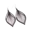 Long black leaf earringsEarrings