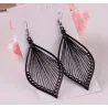 Long black leaf earringsEarrings