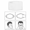 Mascarillas bucalesFiltros de máscara facial - carbón activado - PM25 - 5 capas - antipolvo - antibacteriano