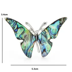 Natural shell butterfly broochBrooches