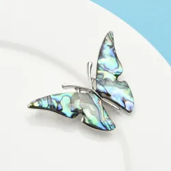 Natural shell butterfly broochBrooches