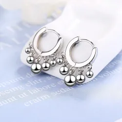 Silver / gold plating round drop earringsEarrings