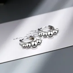 Silver / gold plating round drop earringsEarrings