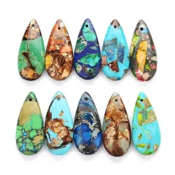 Natural stone pendants - 3 piecesNecklaces