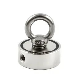 Strong neodymium magnet - double sided - with hook - ring holeMagnets