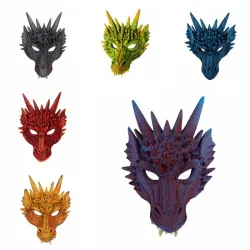 MáscaraMáscara de Halloween - cara de dragón 3D
