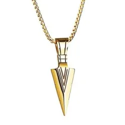CollaresColgante de punta de flecha - collar estilo hip-hop