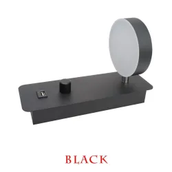 ApliquesAplique LED - regulable - cabeza giratoria - carga USB - 9W