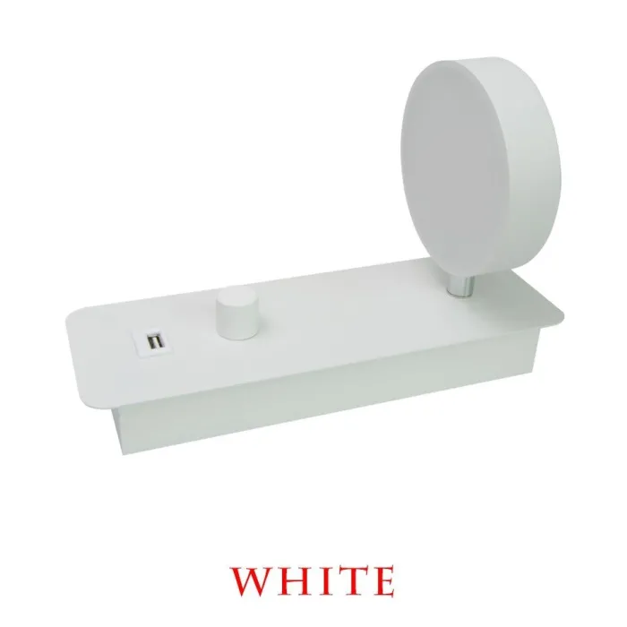 ApliquesAplique LED - regulable - cabeza giratoria - carga USB - 9W