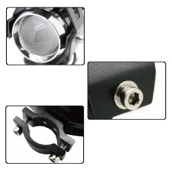 LEDFaro LED para motocicleta - 3000LM CREE Chip U5 - 3 modos - faro antiniebla - resistente al agua - 2 piezas
