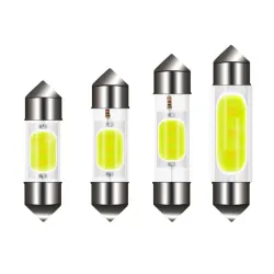 LEDBombilla LED COB para coche - C10W C5W - Festoon 31mm 36mm 39mm 41mm - blanco