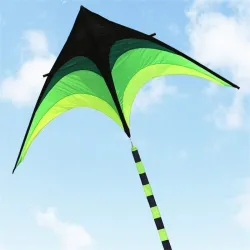 CometaCometa súper grande - negra - verde - con hilo - 160 cm