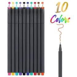 Bolígrafos & lápices?Plumas de dibujo de línea fina - 10 piezas
