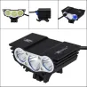 Luces3XT6 - 5V USB - Luz de bicicleta LED - lámpara delantera - resistente al agua