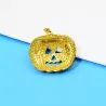 Crystal Halloween pumpkin broochBrooches