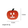 Crystal Halloween pumpkin broochBrooches