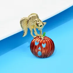 BrochesBroche gato / calabaza