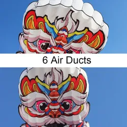 Colorful 3D lion kite - with handle / lineKites
