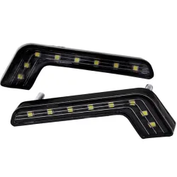 Luces de circulación diurna (DRL)Luces DRL tipo L para automóvil - súper brillantes - función de encendido / apagado - a prue...