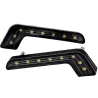 Luces de circulación diurna (DRL)Luces DRL tipo L para automóvil - súper brillantes - función de encendido / apagado - a prue...
