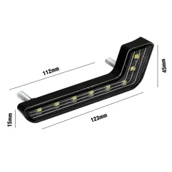 Luces de circulación diurna (DRL)Luces DRL tipo L para automóvil - súper brillantes - función de encendido / apagado - a prue...
