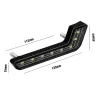 Luces de circulación diurna (DRL)Luces DRL tipo L para automóvil - súper brillantes - función de encendido / apagado - a prue...
