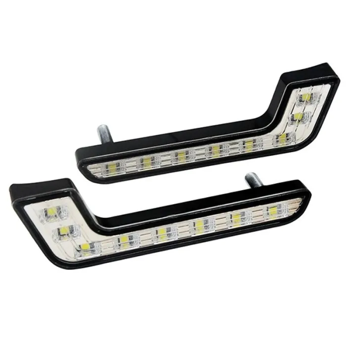 Luces de circulación diurna (DRL)Luces DRL tipo L para automóvil - súper brillantes - función de encendido / apagado - a prue...