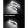 Luces de circulación diurna (DRL)Luces DRL tipo L para automóvil - súper brillantes - función de encendido / apagado - a prue...
