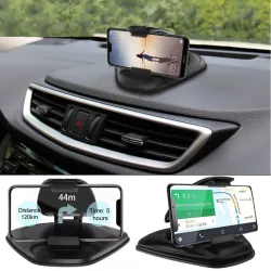 Universal car phone holder - dashboard stand - rotatable - sticky baseHolders