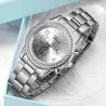 RelojesGINEBRA - lujoso reloj de acero inoxidable - con pedrería / pulsera