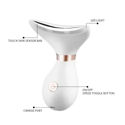 MasajeMasajeador multifuncional cara/cuello - lifting / antiarrugas - Terapia de fotones LED