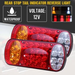 Luces & IluminaciónIntermitente trasero stop - luz de marcha atrás - 12V - 32 LED - 2 piezas