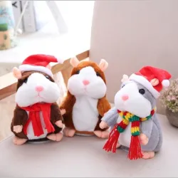 Animales de pelucheHámster parlante navideño - peluche