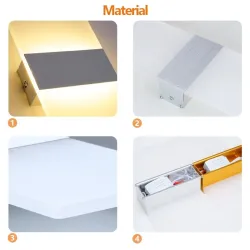 Apliques6W - 12W - Aplique acrílico LED