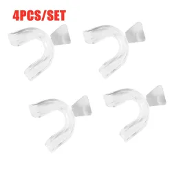 Blanqueamiento dentalProtector bucal de silicona durante la noche - blanqueamiento dental - contra rechinar / apretar - 4 piezas