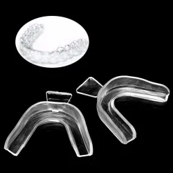 Blanqueamiento dentalProtector bucal de silicona durante la noche - blanqueamiento dental - contra rechinar / apretar - 4 piezas