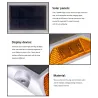 Alumbrado públicoReflector LED solar - luz de carretera - lámpara de advertencia - aluminio