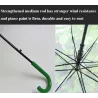 Transparent colorful umbrella - long handle - maple leavesOutdoor & Camping