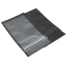 Reclosable plastic bags - mat-black / clear - 7.5 * 13 cm - 100 piecesStorage Bags