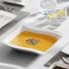 CubiertosVajilla elegante - vajilla de porcelana blanca - tazas - platillos - platos