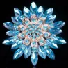 BrochesFlor de margarita grande - broche de cristal