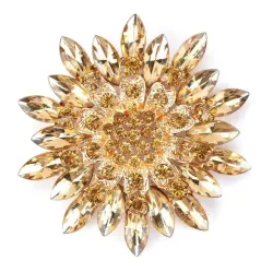 BrochesFlor de margarita grande - broche de cristal