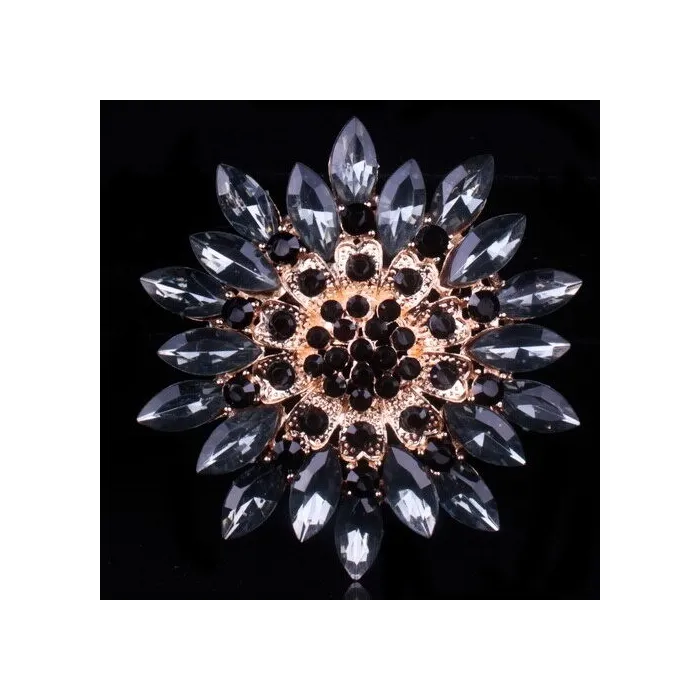BrochesFlor de margarita grande - broche de cristal