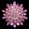 BrochesFlor de margarita grande - broche de cristal