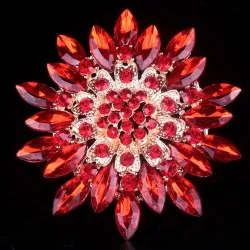 BrochesFlor de margarita grande - broche de cristal