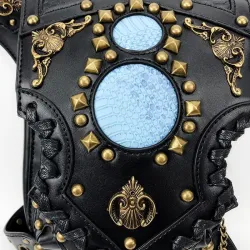 BolsasBolso de hombro/pierna/riñonera - steampunk - gótico - estilo retro - cuero