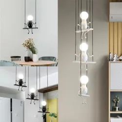Luces de techoLámpara de techo moderna - muñecas de hierro sentadas