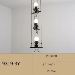 Luces de techoLámpara de techo moderna - muñecas de hierro sentadas