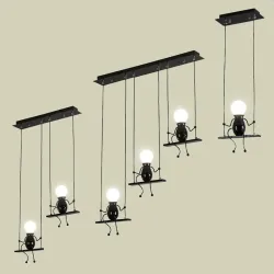 Luces de techoLámpara de techo moderna - muñecas de hierro sentadas