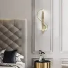 ApliquesLámpara de pared dorada moderna - en forma de S
